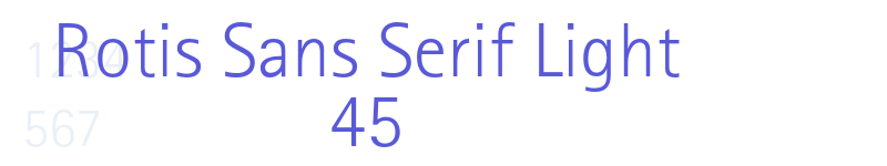 Rotis Sans Serif Light 45-related font
