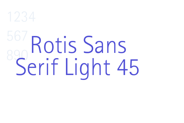 Rotis Sans Serif Light 45