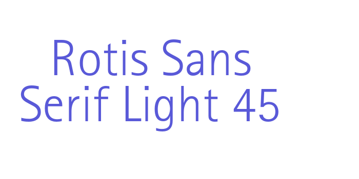 Rotis Sans Serif Light 45 Font