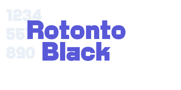 Rotonto Black font free