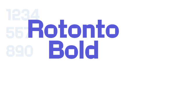 Rotonto Bold font free