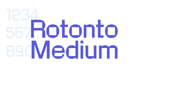 Rotonto Medium font free