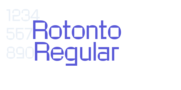 Rotonto Regular font free