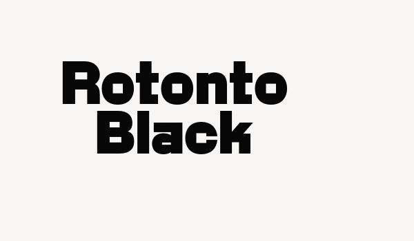 Rotonto Black Font