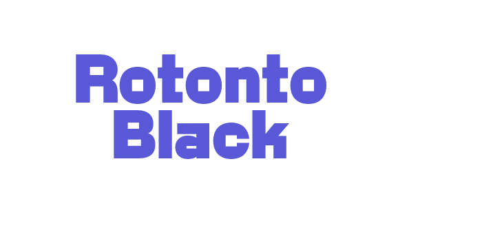 Rotonto Black Font Download