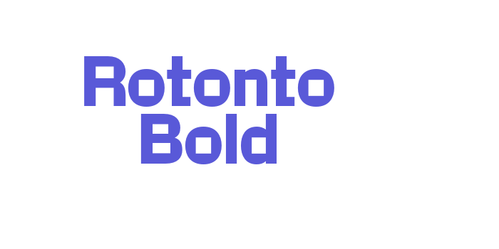 Rotonto Bold Font Download