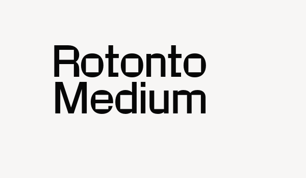 Rotonto Medium Font