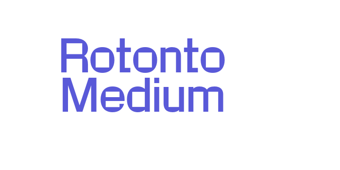 Rotonto Medium Font Download