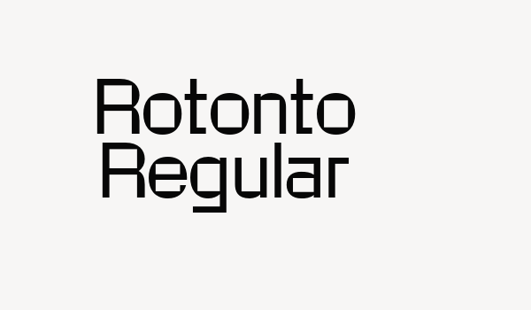 Rotonto Regular Font