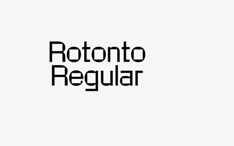 Rotonto Regular Font