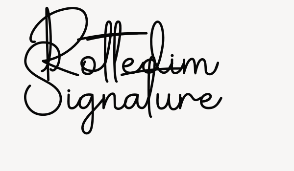 Rottedim Signature Font