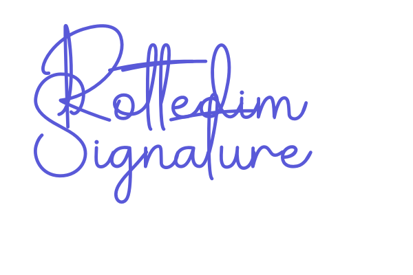 Rottedim Signature Font