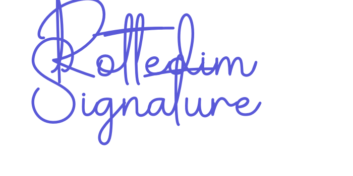 Rottedim Signature Font Download