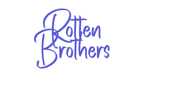 Rotten Brothers font free