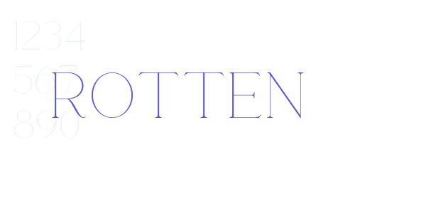 Rotten font free