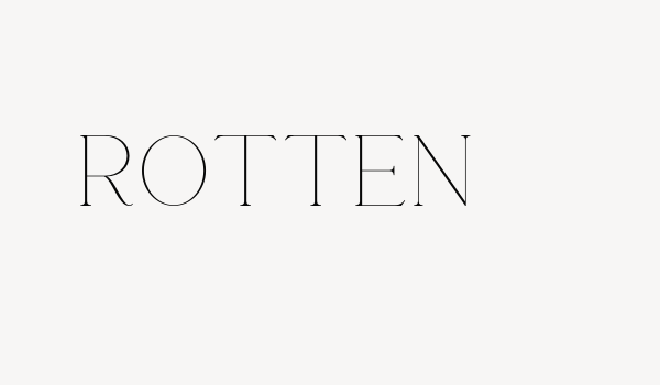 Rotten Font