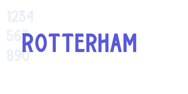 Rotterham font free