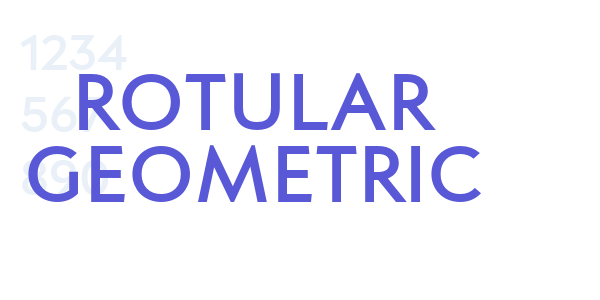 Rotular Geometric font free