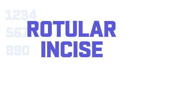 Rotular Incise font free