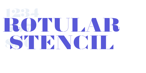 Rotular Stencil font free