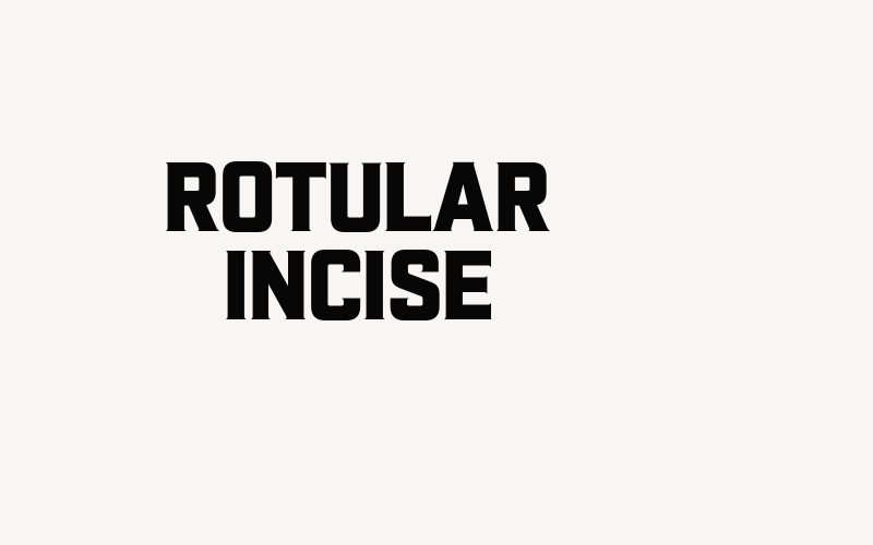 Rotular Incise Font