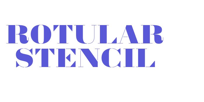 Rotular Stencil Font Download