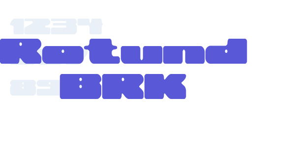 Rotund BRK font free