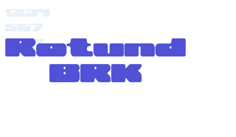 Rotund BRK-font-download