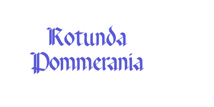 Rotunda Pommerania Font Download