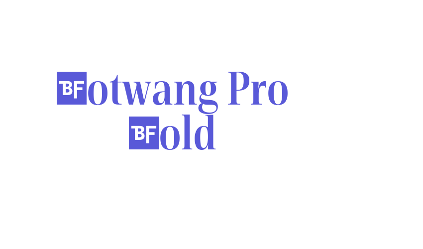 Rotwang Pro Bold Font