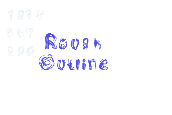 Rough Outline Font Download