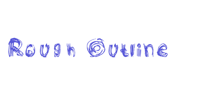 Rough Outline Font Download