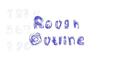 Rough Outline-font-download