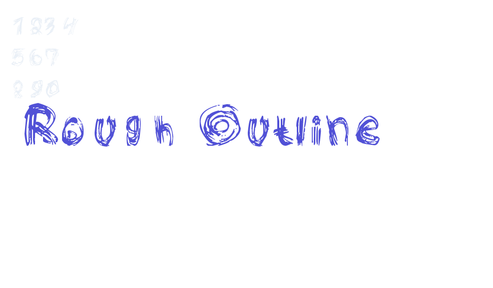 Rough Outline-font-download