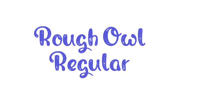 Rough Owl Regular Font Download