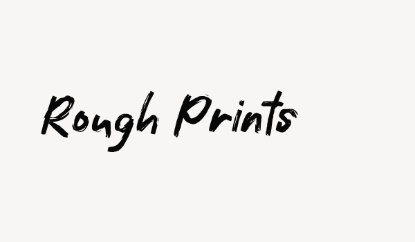 Rough Prints Font