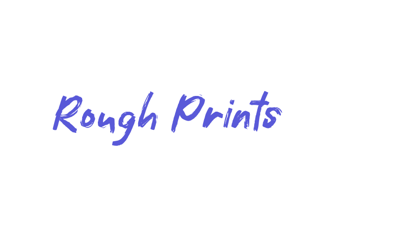 Rough Prints Font