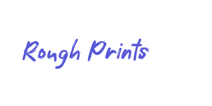 Rough Prints Font Download