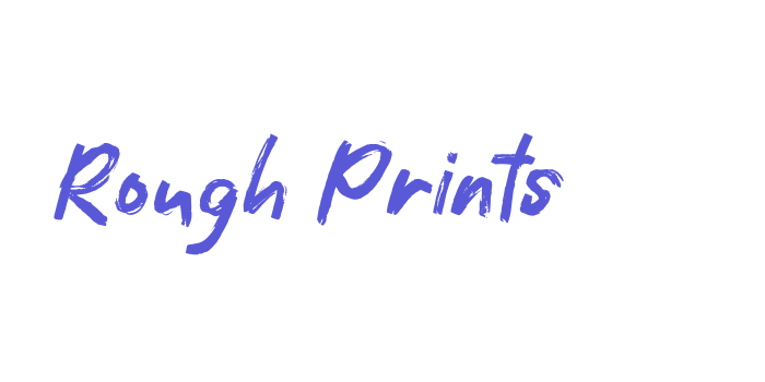 Rough Prints Font