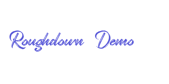 Roughdown Demo Font Download