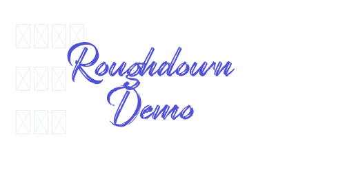 Roughdown Demo-font-download