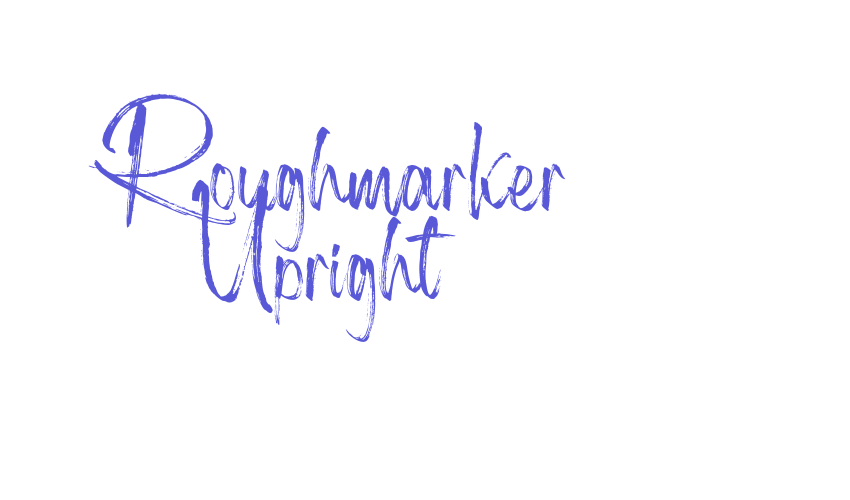 Roughmarker Upright Font Download