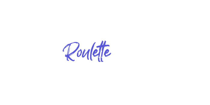 Roulette Font