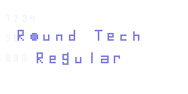 Round Tech Regular font free