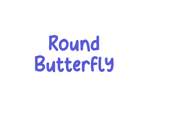 Round Butterfly Font