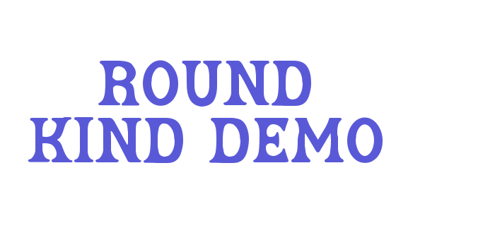 Round Kind Demo Font Download