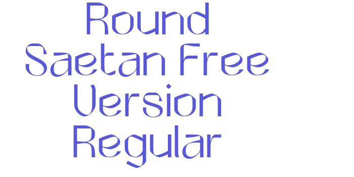 Round Saetan Free Version Regular Font Download