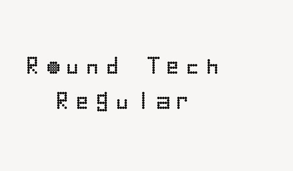 Round Tech Regular Font