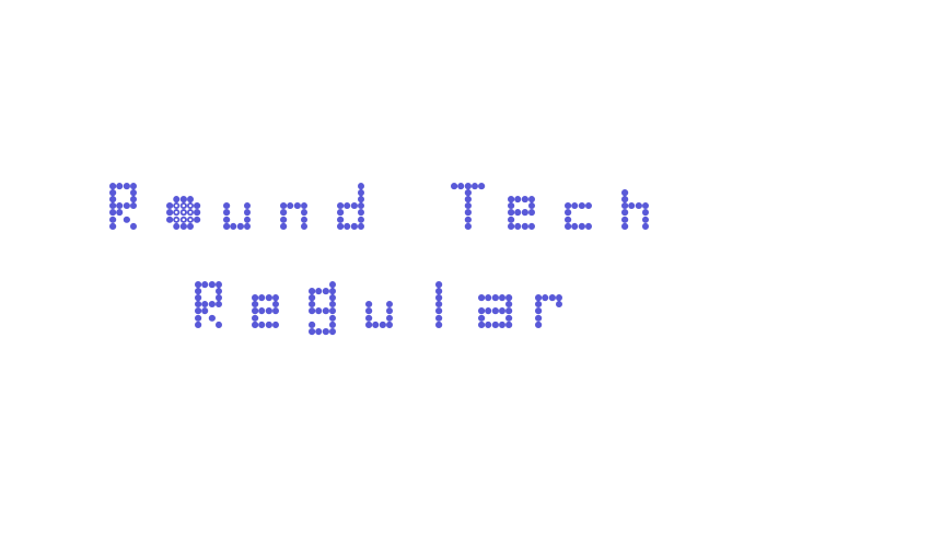 Round Tech Regular Font Download