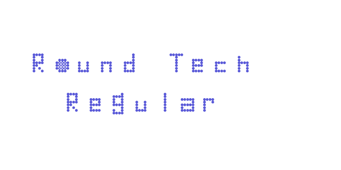 Round Tech Regular Font Download